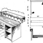 Stolik mocowany do balustrady